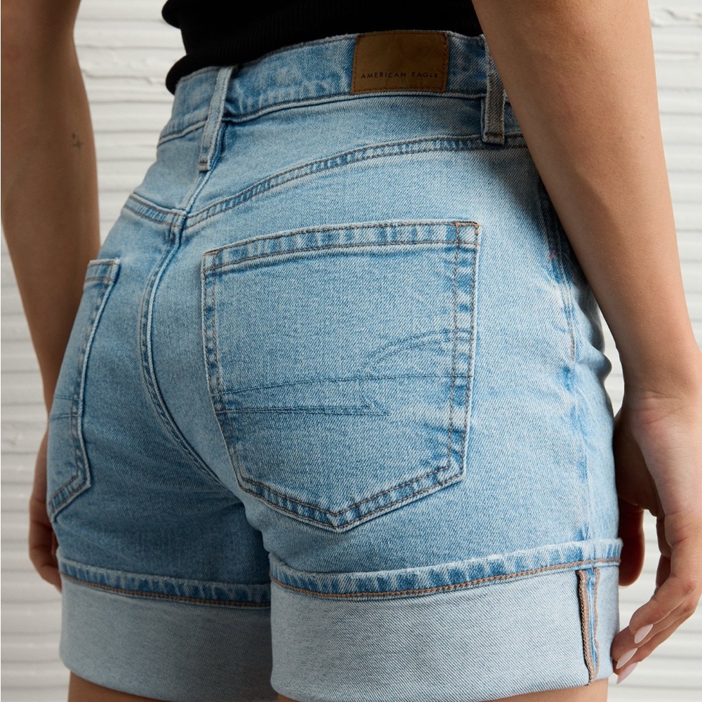 Light Blue Denim Women's Shorts - Picture 6 of 6